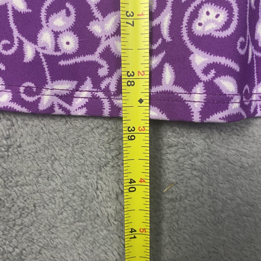 Athleta Dress Womens XS Purple Surplice V-Neck Ruched Wrap Midi Travel - Picture 10 of 12